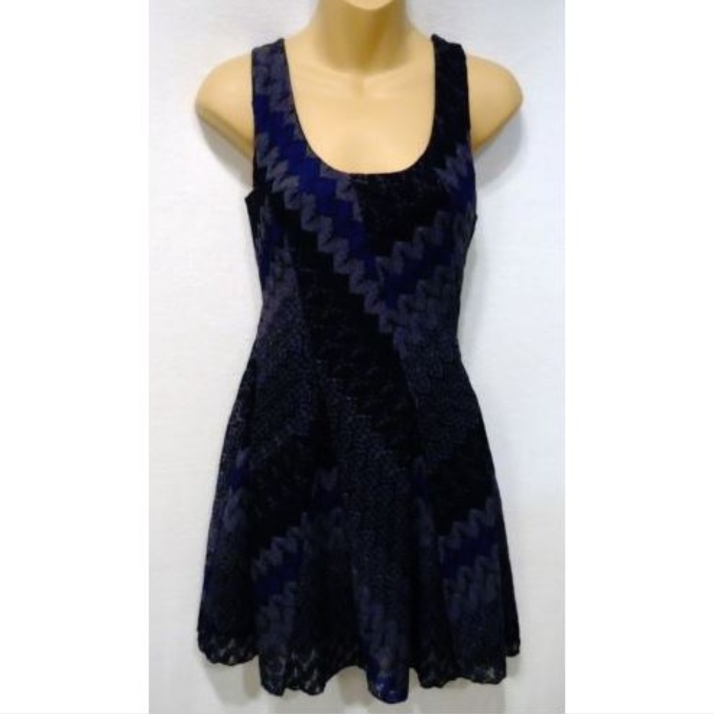 Free People Dress Skater Lace Sleeveless Lined